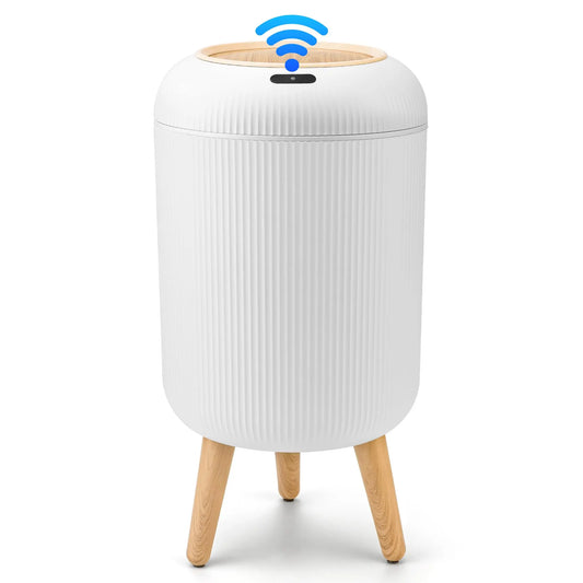 Pukomc sensor-operated, lidded trash can; non-contact, waterproof trash can.